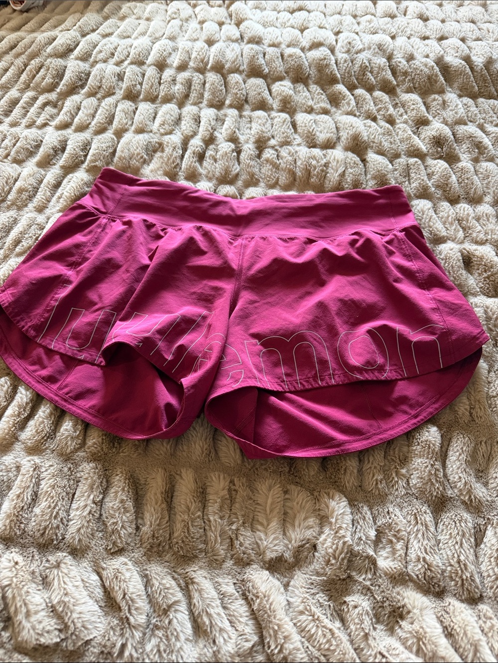 lululemon athletica Women's Magenta Running Shorts